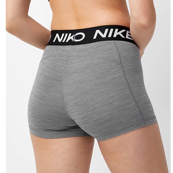 Nike gray logo waist 3-inch compression shorts NWRT - Picture 2 of 12